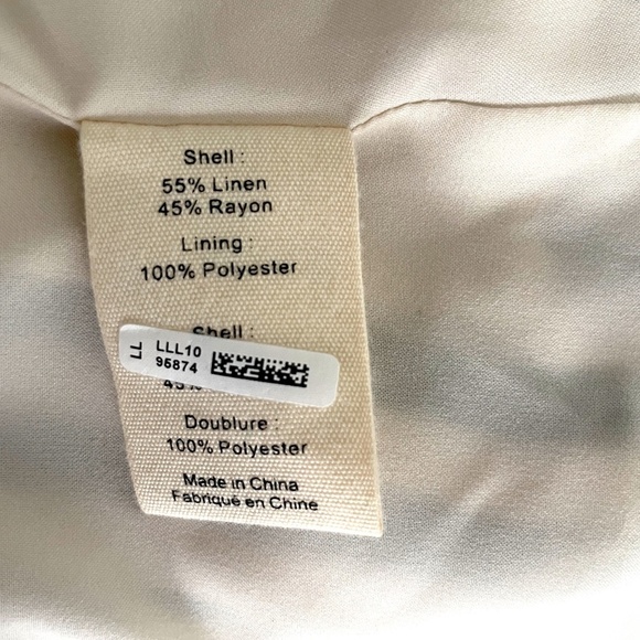 L'AGENCE Scout Striped Blazer, Olive/Cream, Size 8 - Picture 12 of 13